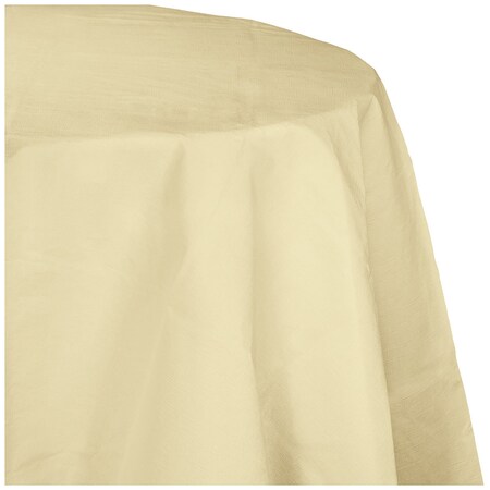 Touch Of Color Ivory Octy Round Tablecloth, 82", 12PK 923264